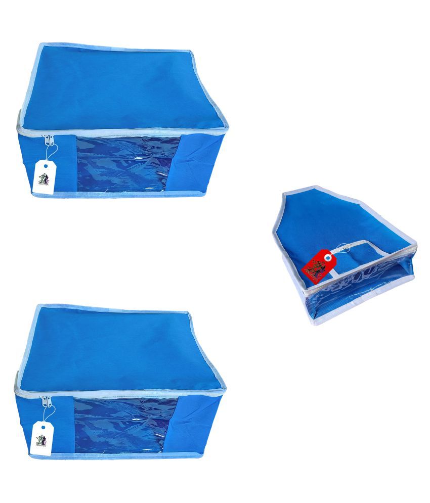     			ADWITIYA Blue Apparel Covers - 3 Pcs