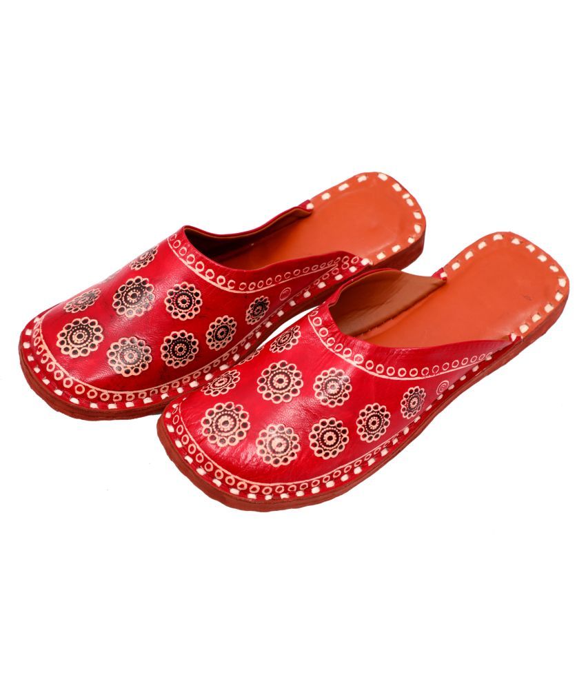     			Raj - Red Women's Mules