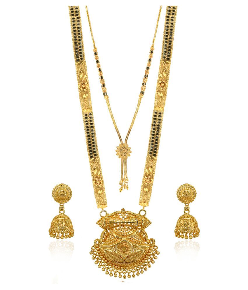     			MGSV - Golden Mangalsutra Set ( Pack of 3 )