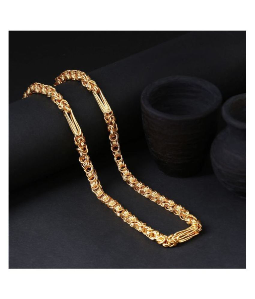     			Sukkhi Spectacular Gold Plated Unisex Byzantine Chain