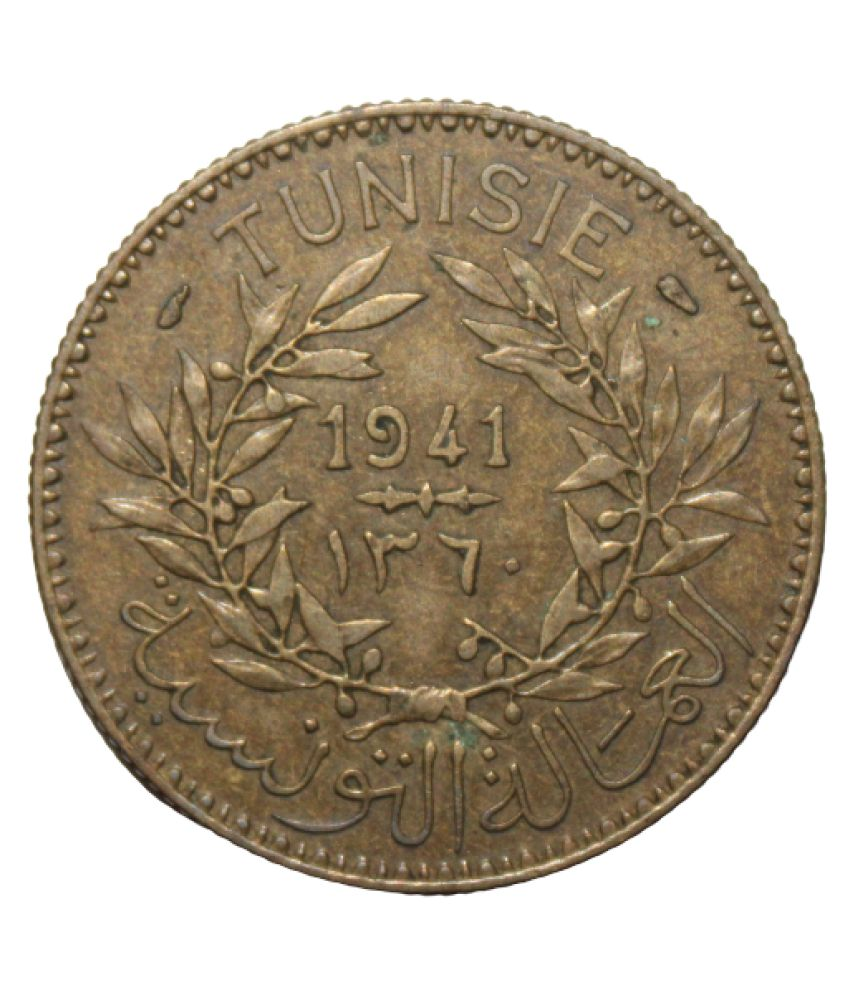 2 FRANCS (1941) TUNISIE BONPOUR EXTREMELY RARE COIN Buy 2 FRANCS (1941) TUNISIE BONPOUR