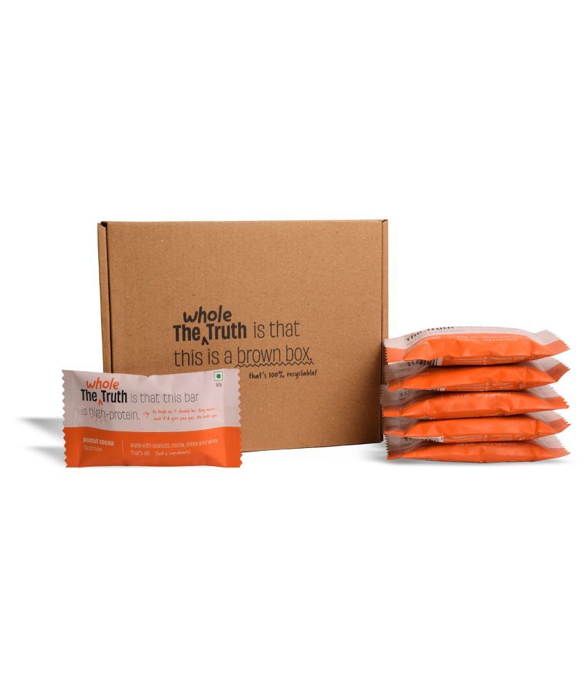 The Whole Truth Protein Bars Peanut Cocoa Pack of 6 (6 x 52g