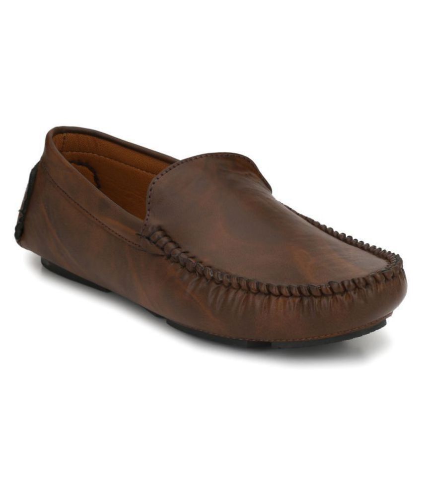     			John Karsun Brown Loafers