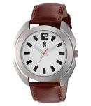 DIGITRACK - Brown Leather Analog Men's Watch