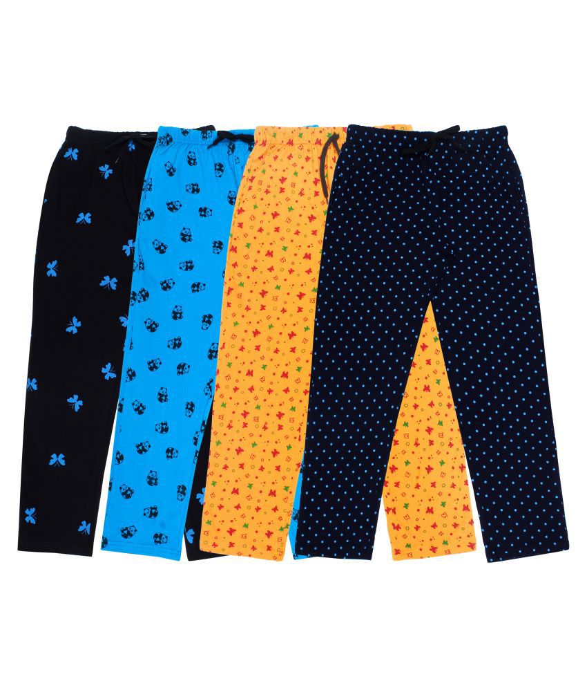     			Diaz Cotton Trackpant/Lower/Pyajam for Boys and Girls combo pack of 4