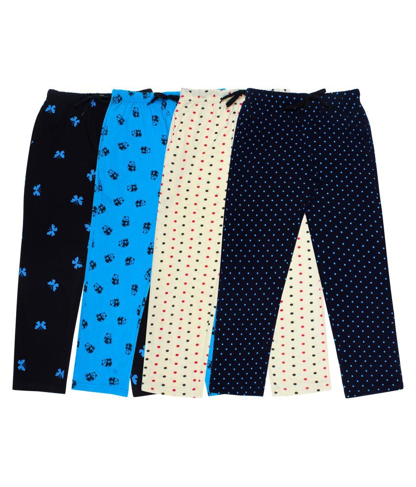     			Diaz Cotton Trackpant/Lower/Pyajam for Boys and Girls combo pack of 4