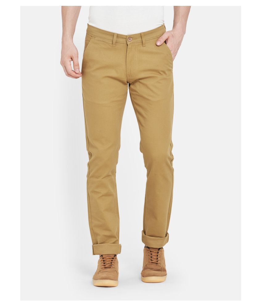     			Duke Khaki Slim -Fit Trousers