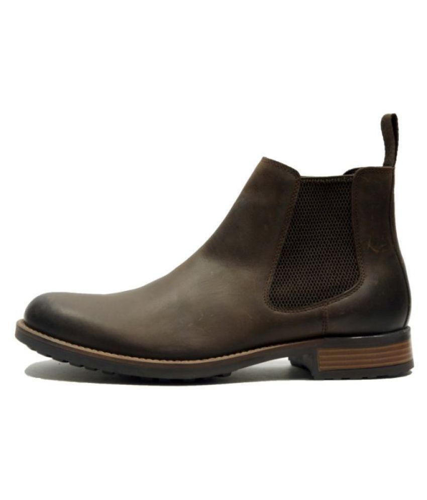 Hx London Brown Chelsea boot - Buy Hx London Brown Chelsea boot Online ...