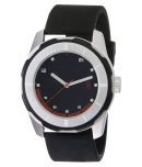 DIGITRACK - Black PU Analog Men's Watch