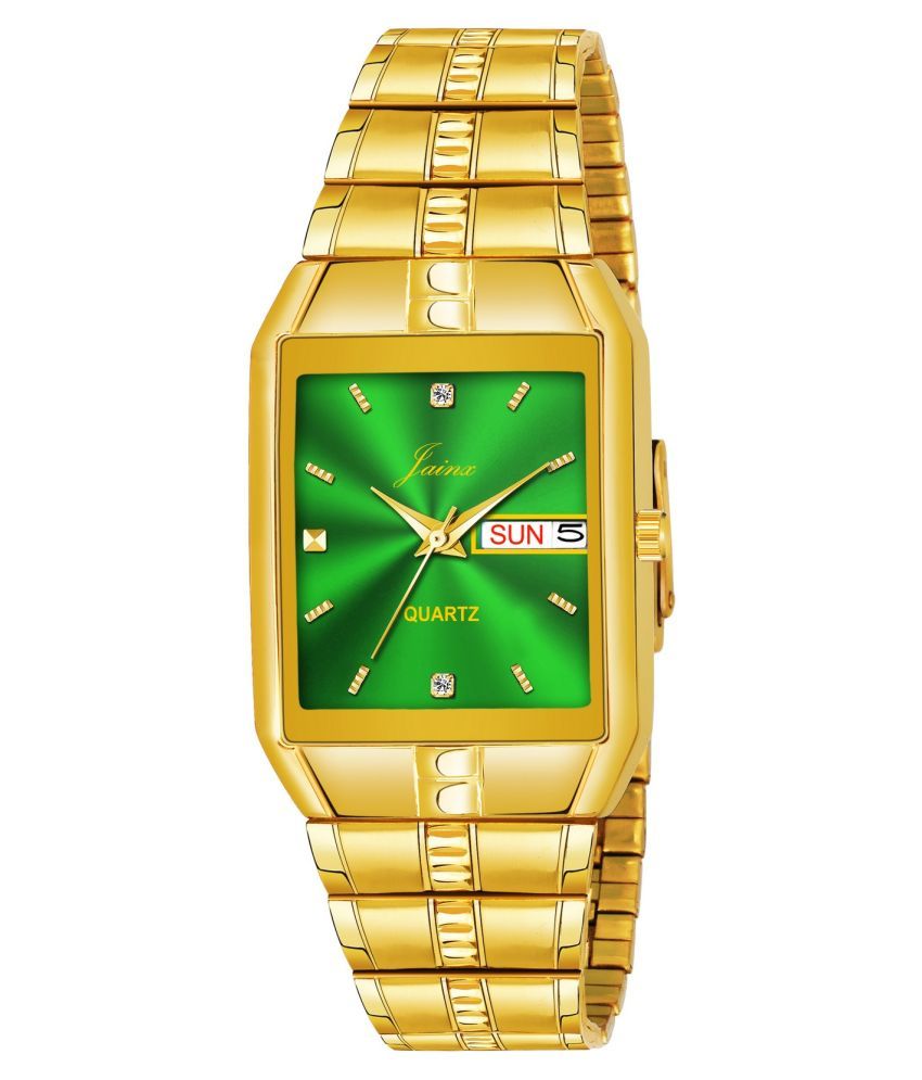     			Jainx - Gold Brass Analog Men's Watch