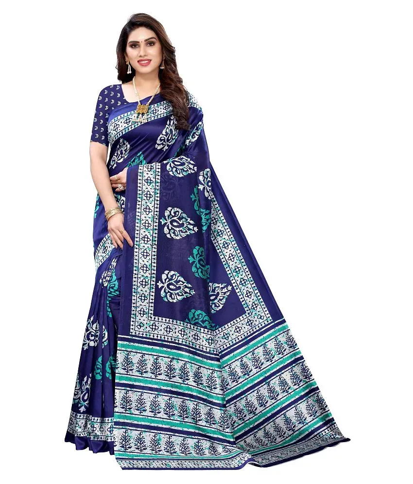 Pisara Blue Art Silk Saree - Single Price in India - Buy Pisara