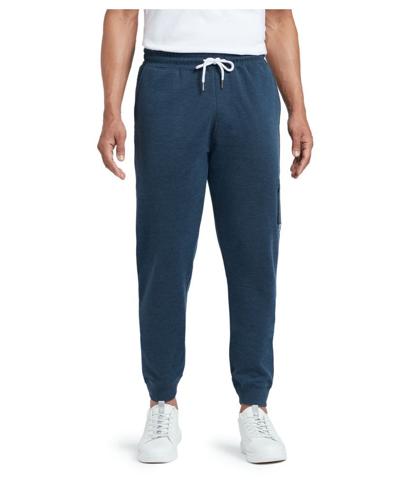     			XYXX Blue Cotton Joggers Single