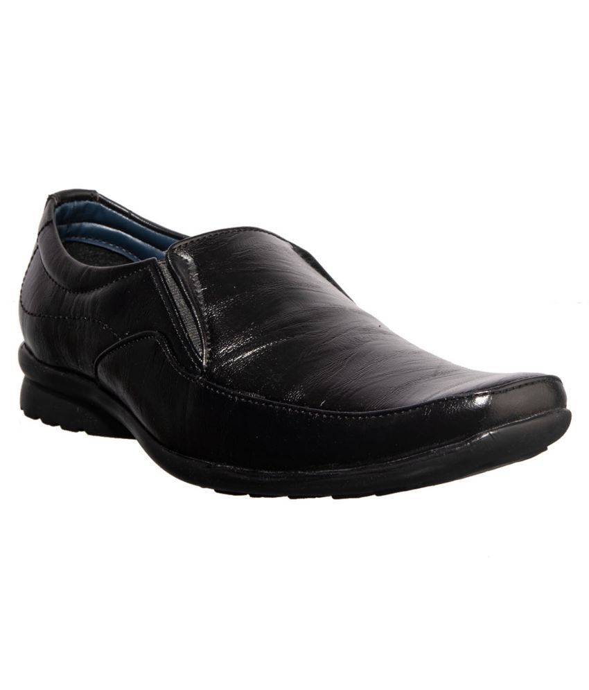     			KHADIM -  Black Men's Slip On Formal Shoes