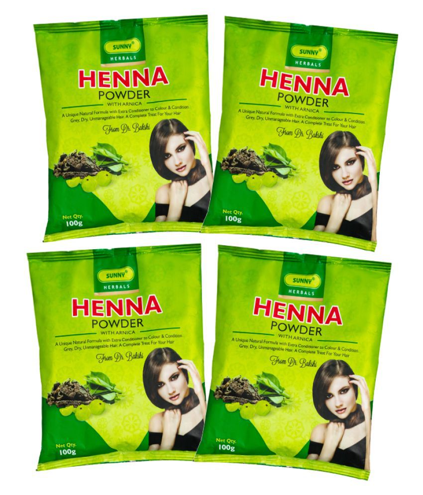 SUNNY HERBALS Powder Herbal Henna 100 g Pack of 4