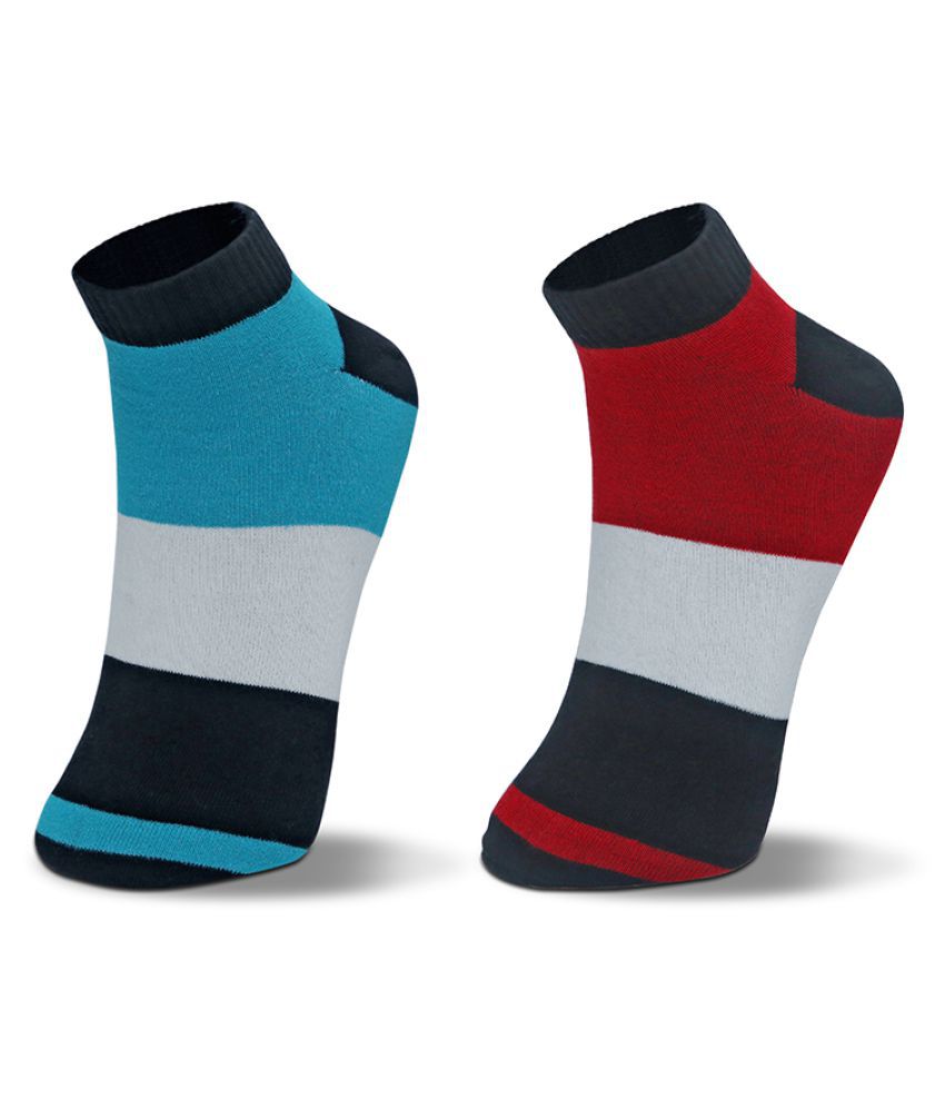 Williwr - Cotton Men's Colorblock Multicolor Low Cut Socks ( Pack of 8 )