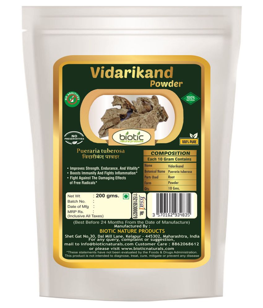    			Biotic Vidarikand Powder (Pueraria tuberosa) Indian Kudju Powder 200 gm