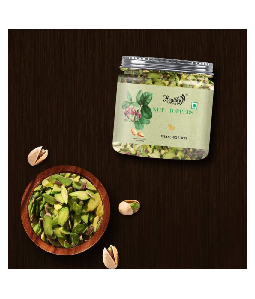 Healthy Feast Nut Toppers Pistachio Slices, Pistachios Slices for Baking Cake, 200g Buy Healthy