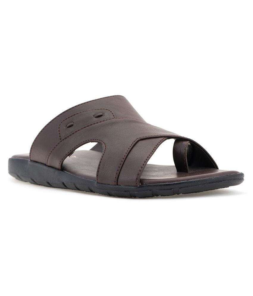     			KHADIM Brown Flip Flops