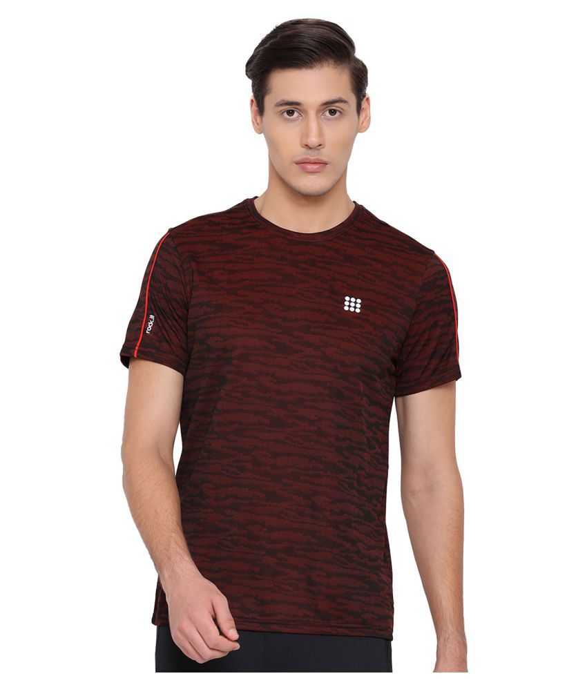    			Rock.it Maroon Polyester T-Shirt Single Pack