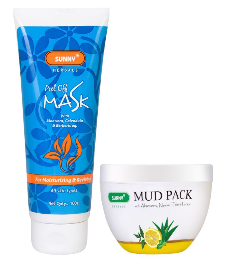     			SUNNY HERBALS - Skin Revitalising pack-Peel off Mask 100g With Mud Pack 150g