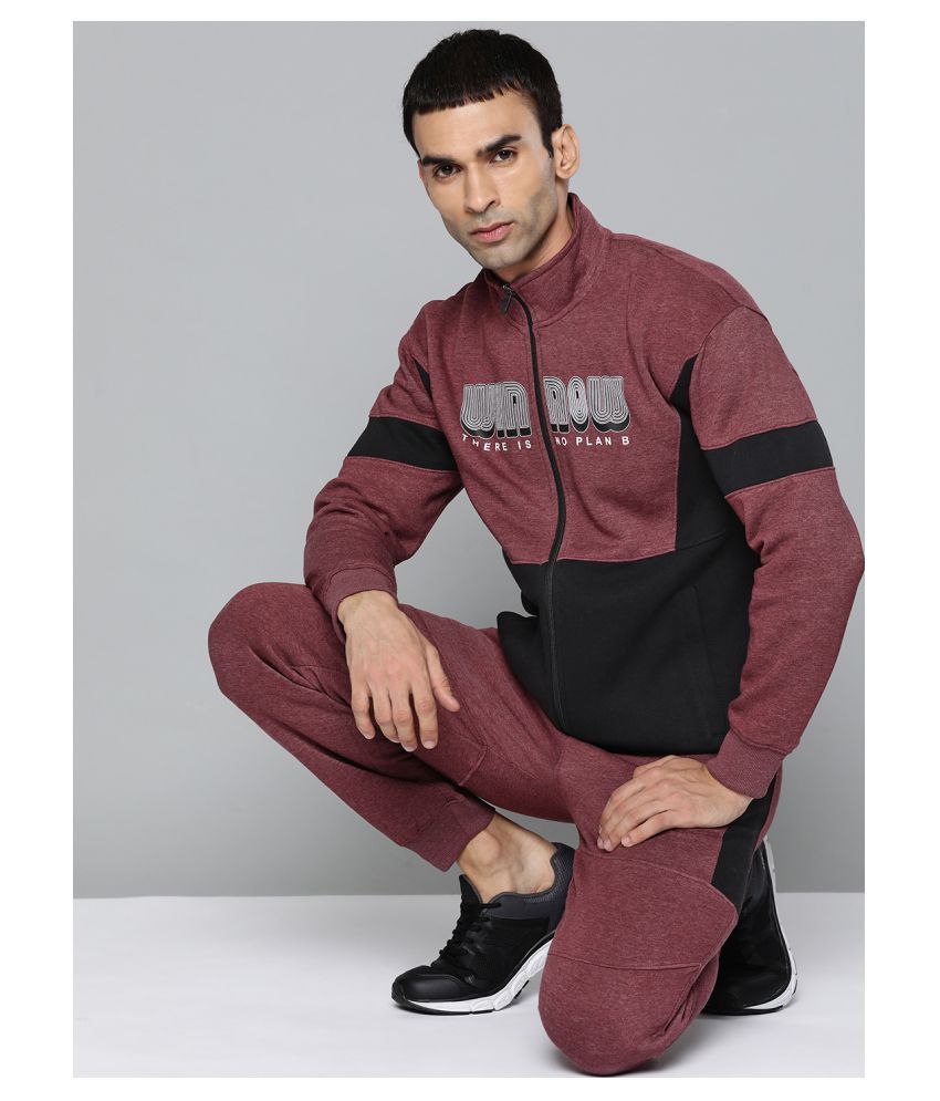     			Alcis Men Typography Maroon Tracksuits