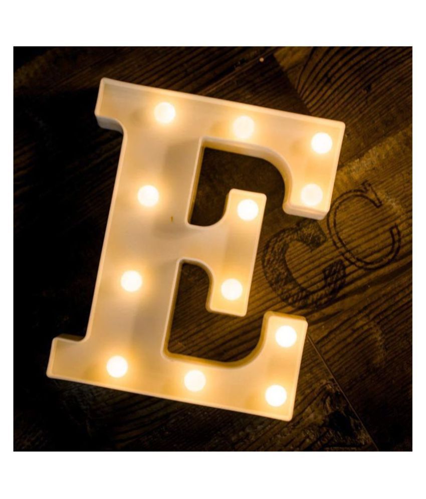     			MIRADH LED Marquee Letter Light,(Letter-E) LED Strips