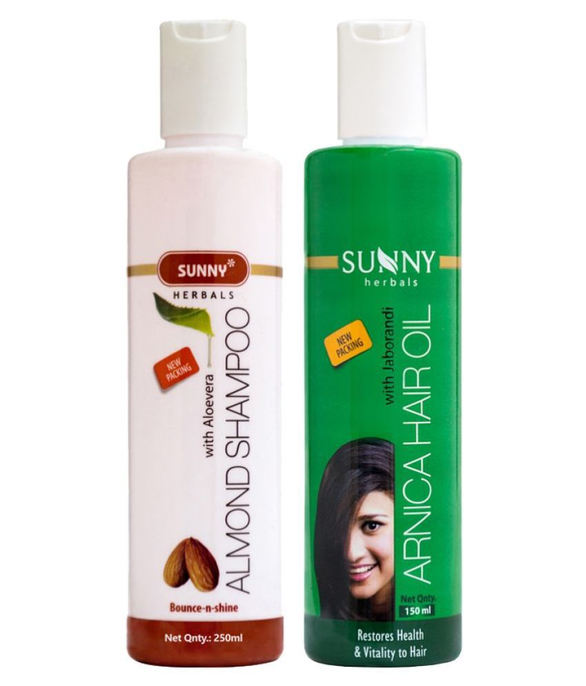     			SUNNY HERBALS Arnica Hair Oil 150 mL & Almond Shampoo 250 mL