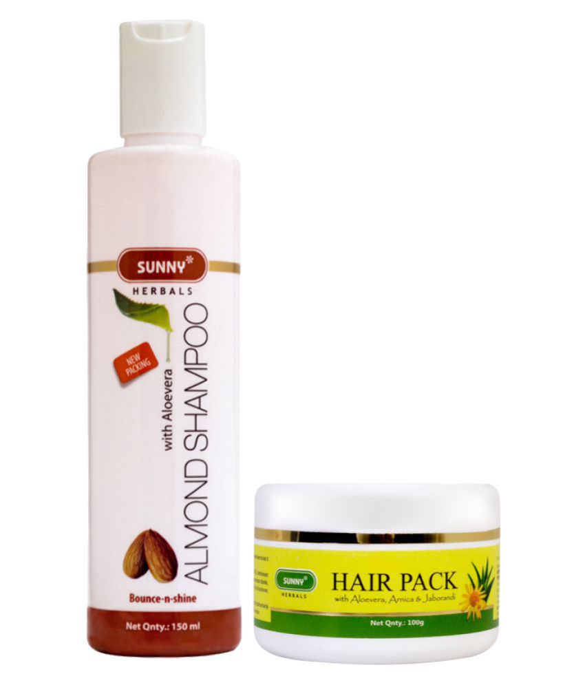     			SUNNY HERBALS Hair Pack 100 gm & Almond Shampoo 150 mL
