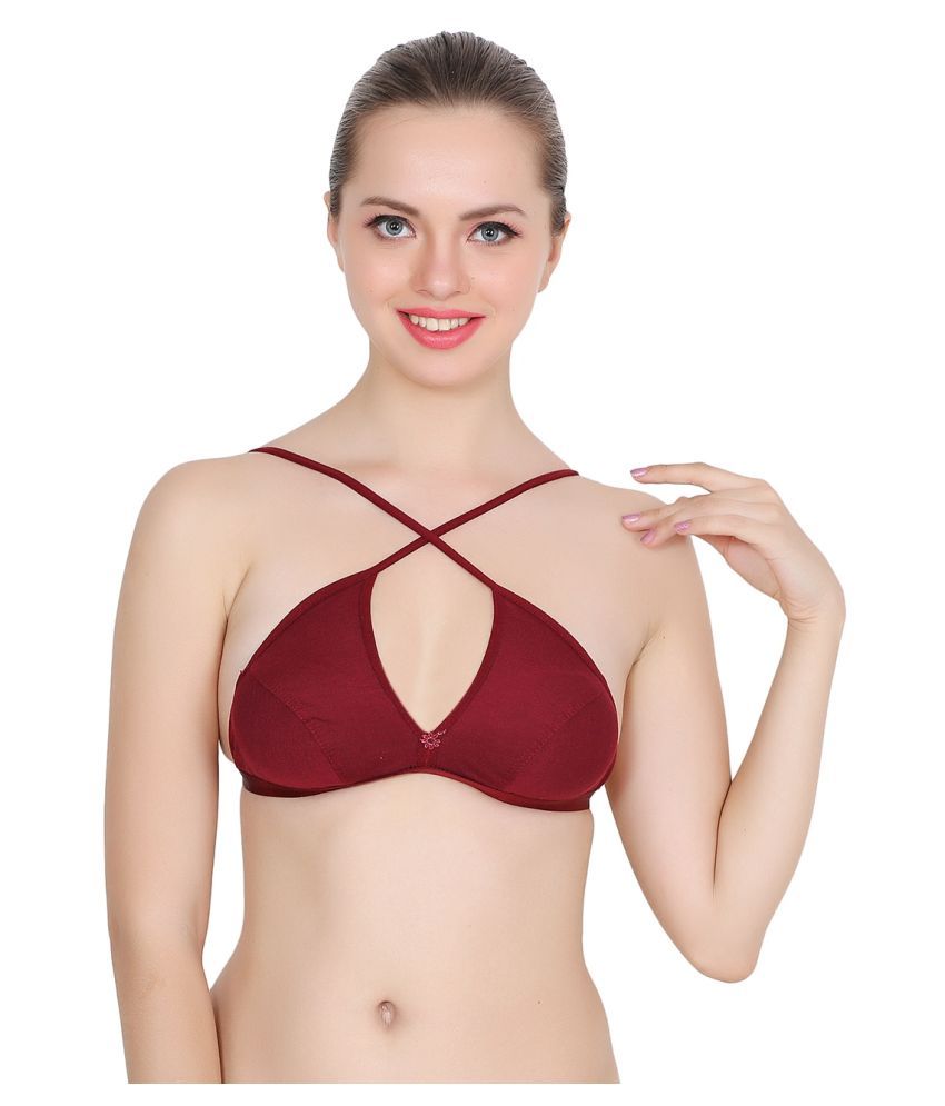     			TCG Cotton Non Padded Women's Convertable Bra ( Maroon )