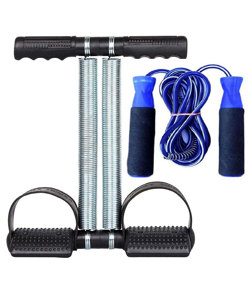 Tummy Trimmer and Skipping Rope Combo Abs Exercise Equipment Home Gym Training Cardio Workout Equipment for Men Women