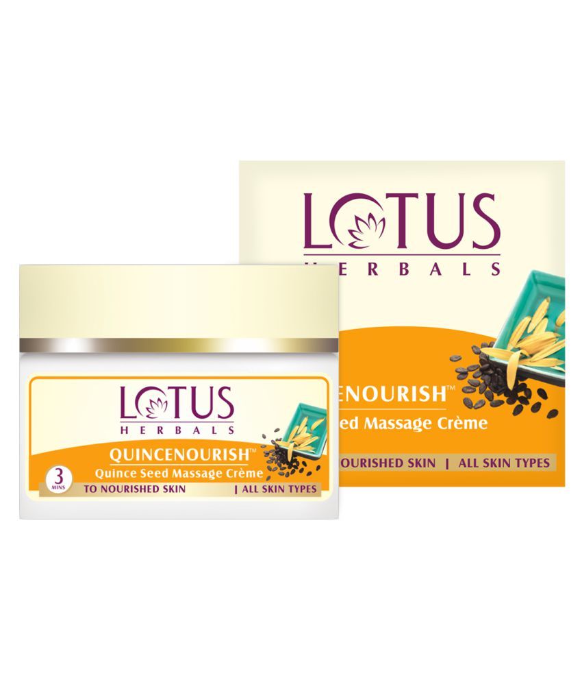     			Lotus Herbals Quincenourish Quince Seed Massage Cream , Nourishes Skin , For All Skin Types , 250G