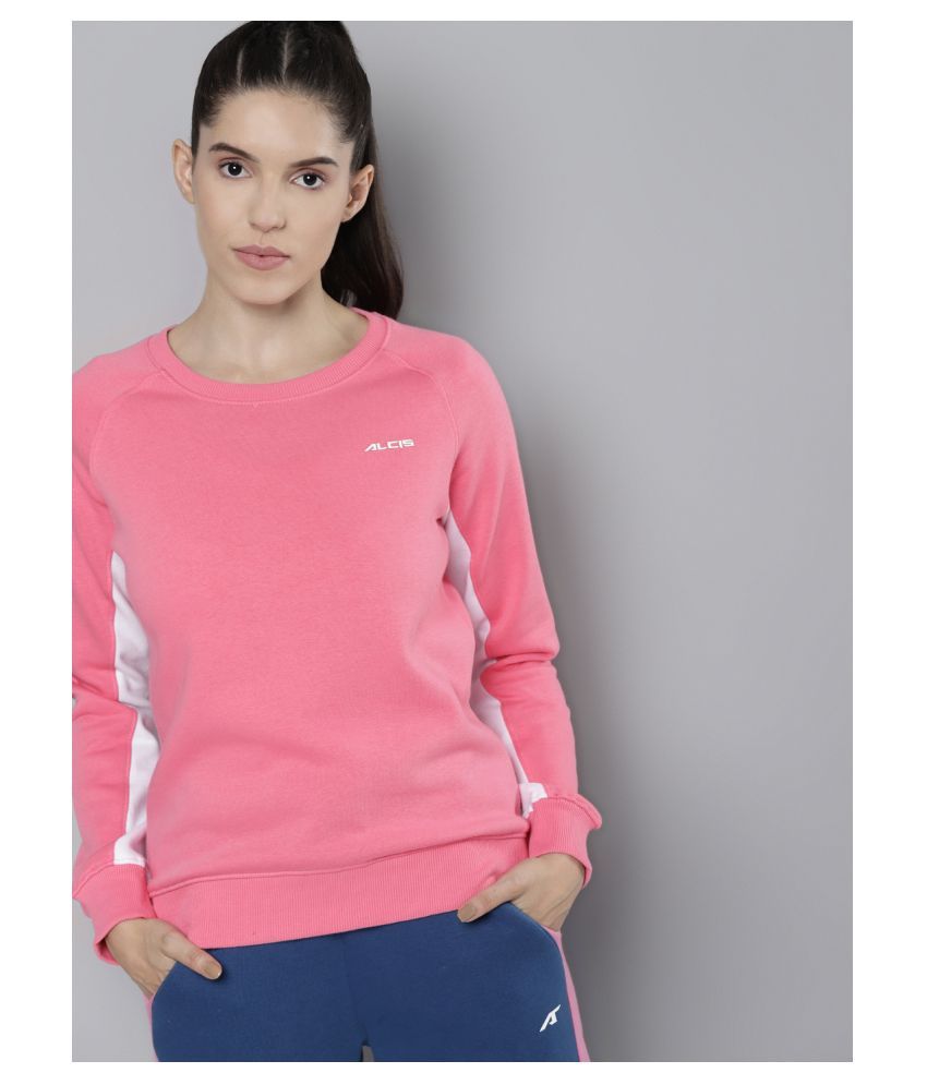     			Alcis - Pink Cotton Women's Sweatshirt