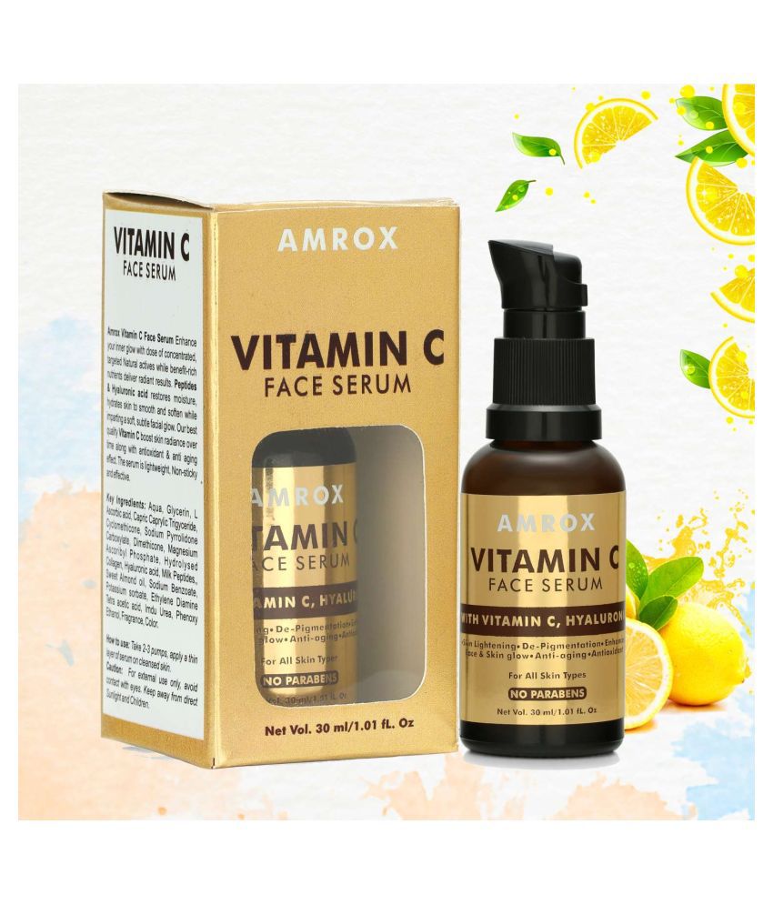     			AMROX Vitamin C Serum Face Glowing, Skin Brightening Face Serum 30 mL