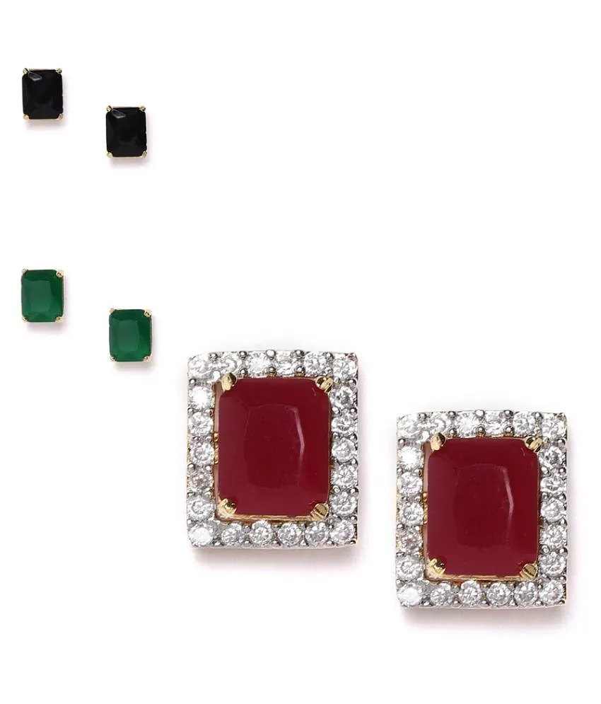 American diamond outlet earrings snapdeal