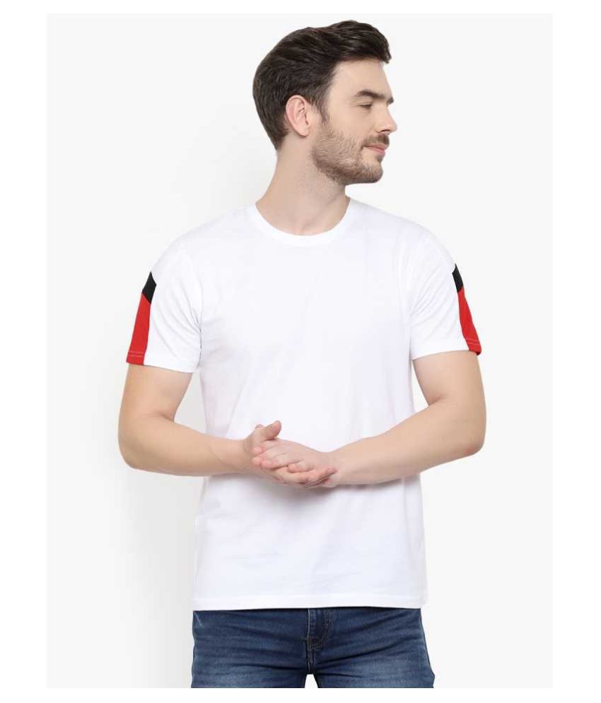     			Glito Cotton White Solids T-Shirt Single Pack