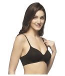 Amante Cotton Lightly Padded Women's T-Shirt Bra ( Black )