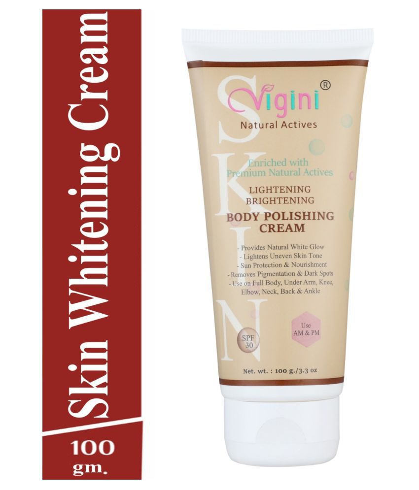    			Vigini Skin Whitening Cream SPF 30 Goree Kit Body Polishing Dark Spot Remove Facial Kit 100 g