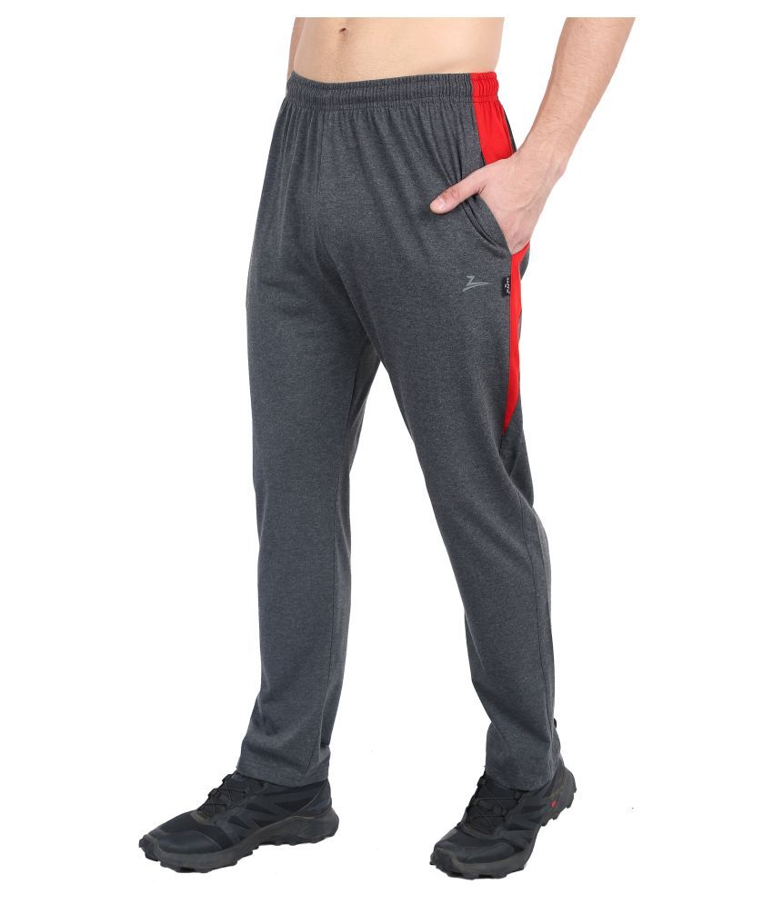     			Zeffit - Charcoal Cotton Blend Men's Sports Trackpants ( Pack of 1 )