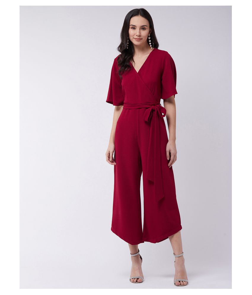     			Zima Leto - Maroon Polyester Regular Fit Women's Jumpsuit ( Pack of 1 )