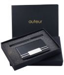 auteur Gift Set,A Ball Pen, A Premium RFID Safe Card Wallet, In Black Color Metal Pen & Metal Body ATM/Debit/Credit/Visiting Card Holder, Excellent Corporate Gift Set Packed in an Attractive Box.