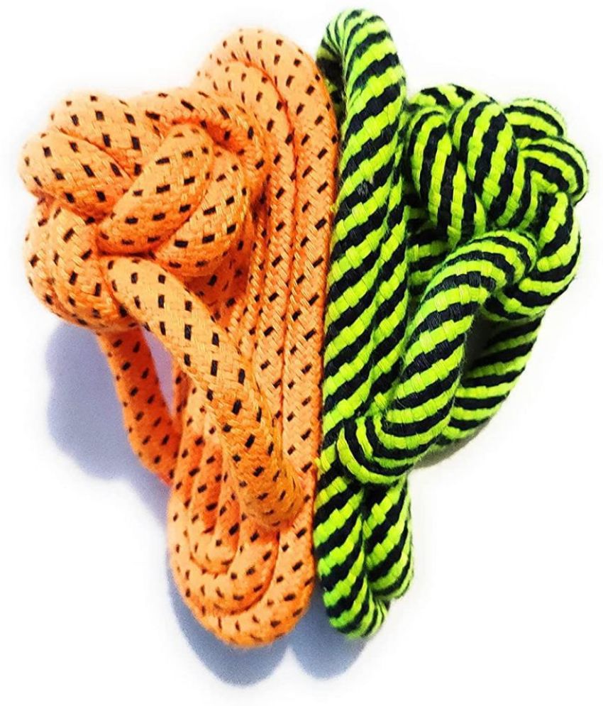     			KOKIWOOWOO Dog Rope toy Slipper Shape Pack of 2