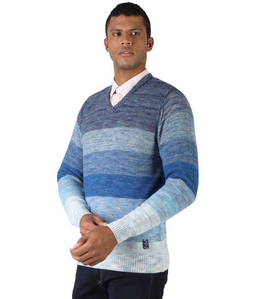 Monte Carlo Grey V Neck Sweater - Buy 