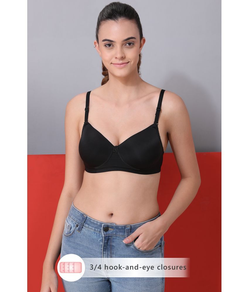     			Clovia Polyamide Lightly Padded Women's T-Shirt Bra ( Black )