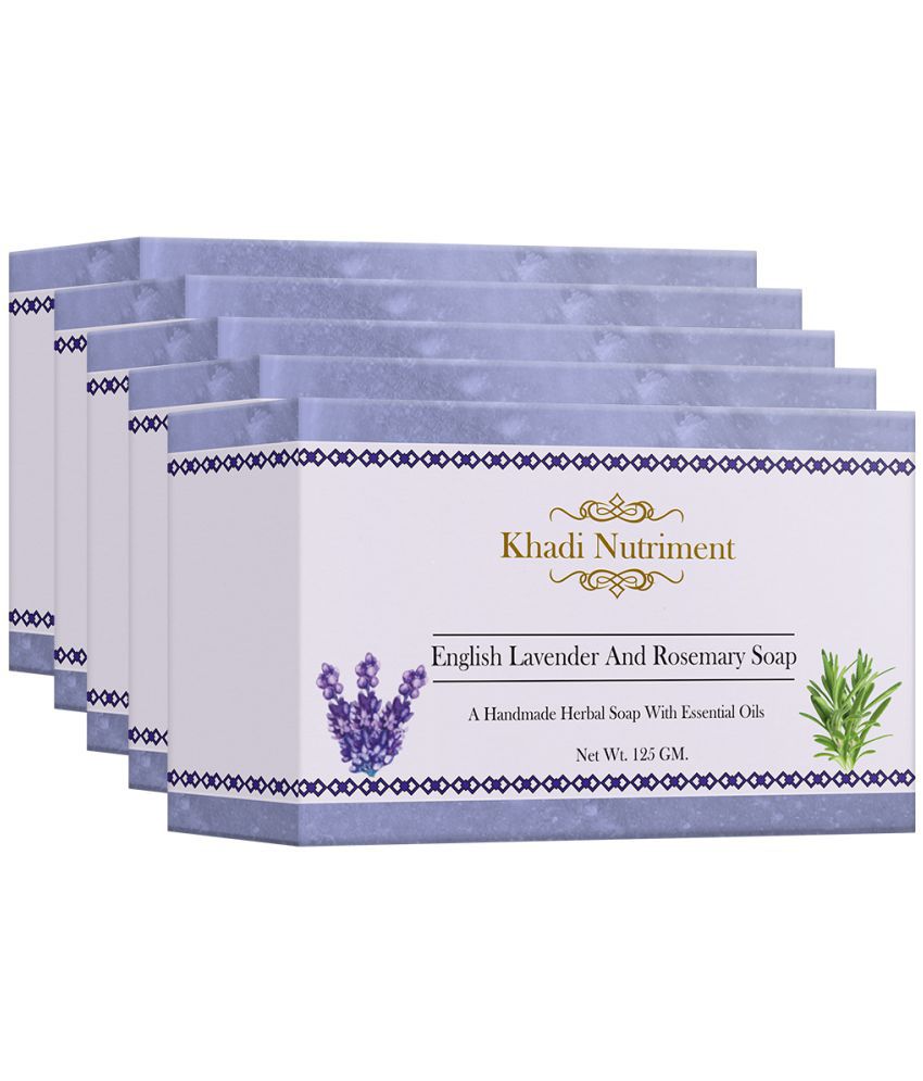Nutriment Khadi English Lavender & Rosemary Soap 125 g Pack of 5