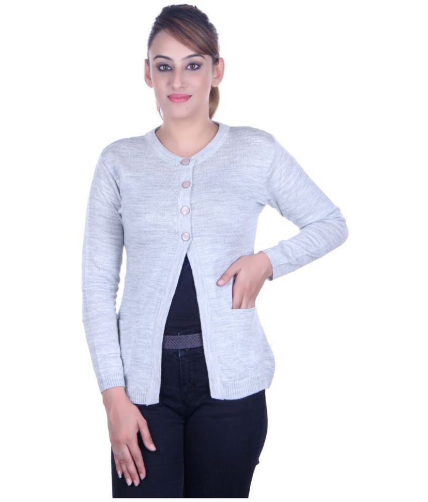     			Ogarti Acrylic Shrugs - Grey Single