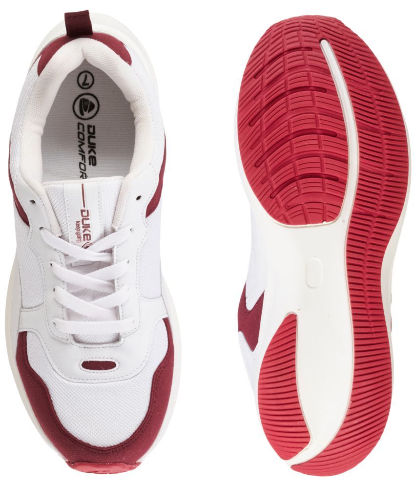 maroon running shoes