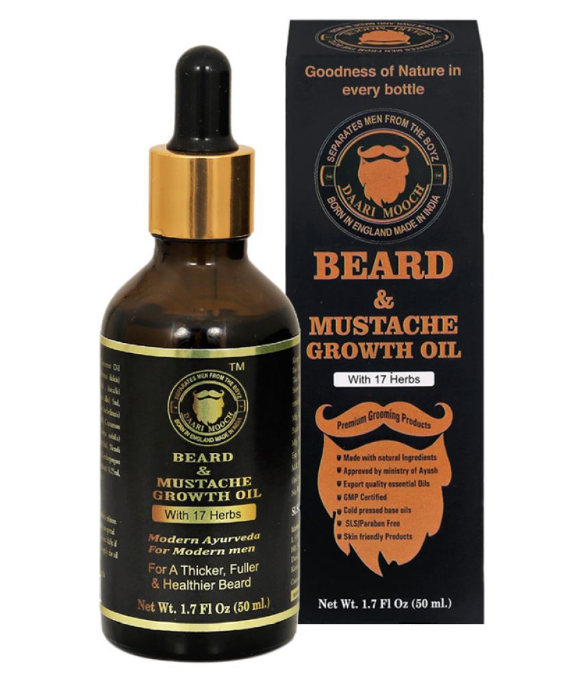DAARIMOOCH Natural - Beard Growth Oil - With 17 Extracts 50 mL