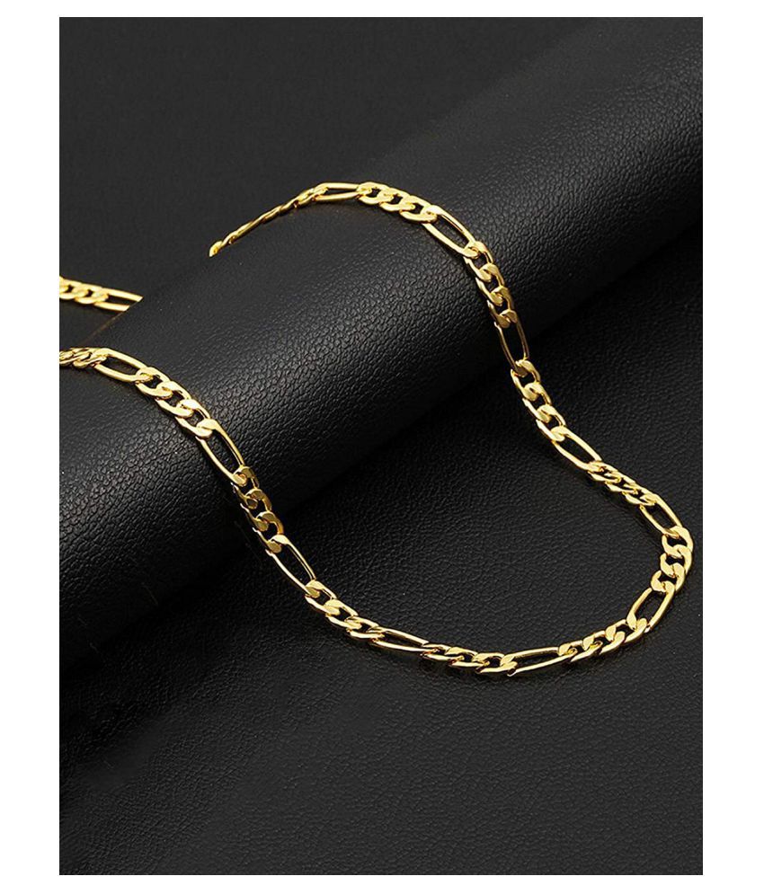     			Happy Stoning One gram Gold Plated Chain (20 inch)