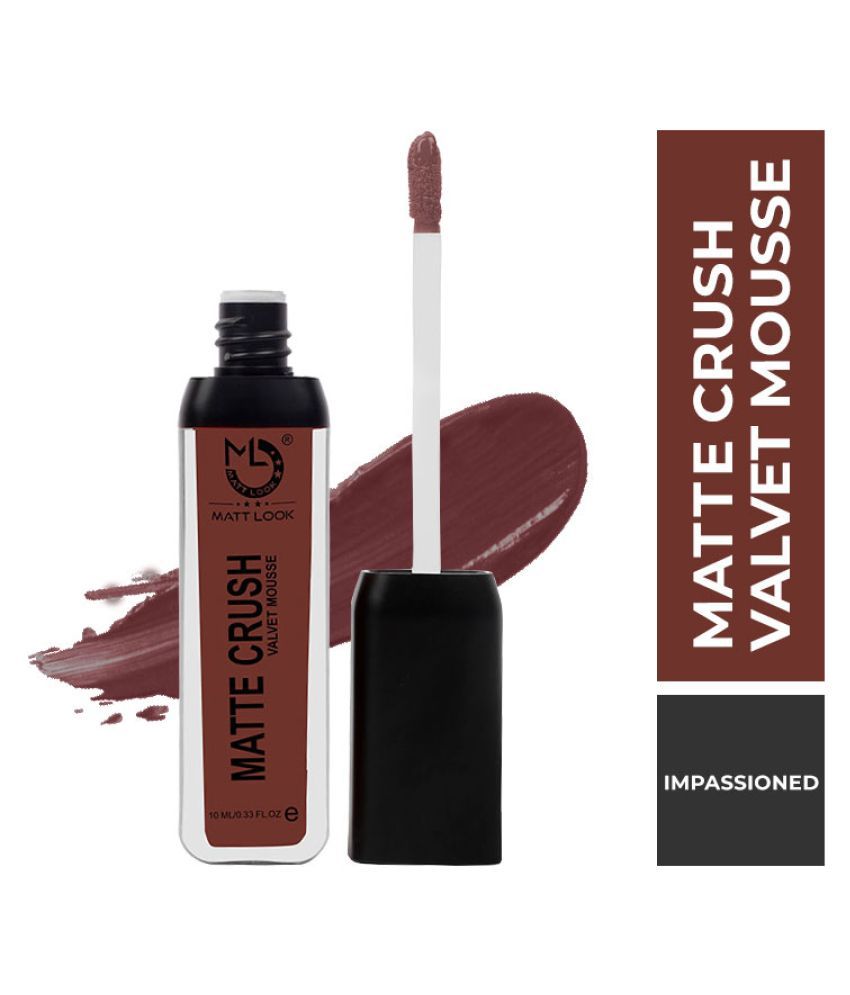     			Mattlook Matte Crush Velvet Mousse Lipstick, Cafe Mocha (10ml)