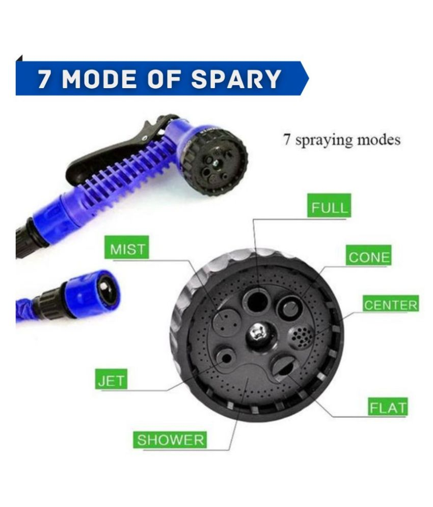 Mr Bhoot 50 Ft Expandable Hose Pipe Nozzle For Garden Wash Car Bike